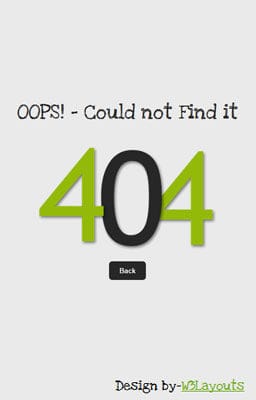 Oops 404