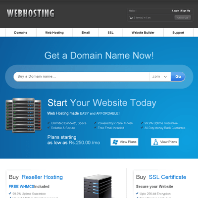 Free website template CSS HTML5 Web Hosting Domain sales Mobile Web Template