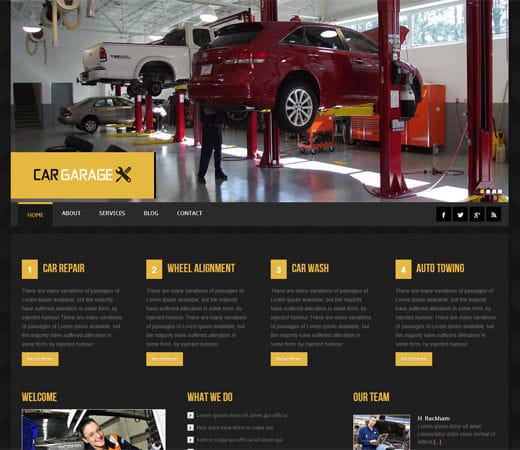 Free Web Template Automotive
