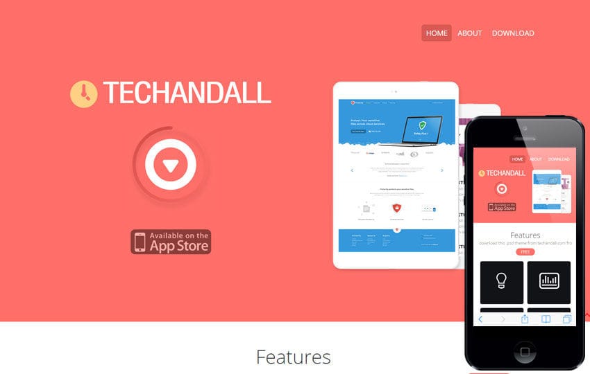 Techandall a Corporate Agency Flat Bootstrap Responsive Web Template Mobile website template Free