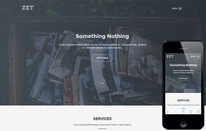 Zet a Corporate Agency Flat Bootstrap Responsive Web Template Mobile website template Free