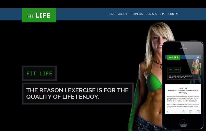 Fit Life a Sports Category Flat Bootstrap Responsive Web Template Mobile website template Free