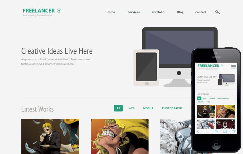 Freelancer Plus a Corporate Multipurpose Flat Bootstrap Responsive Web Template Mobile website template Free
