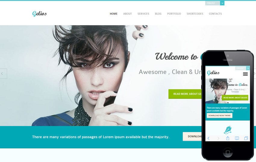 Gelios a Corporate Multipurpose Flat Bootstrap Responsive Web Template Mobile website template Free