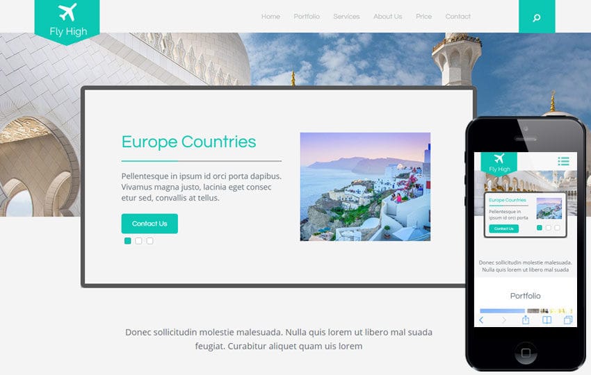 Fly High a Travel Guide Flat Bootstrap Responsive web template Mobile website template Free