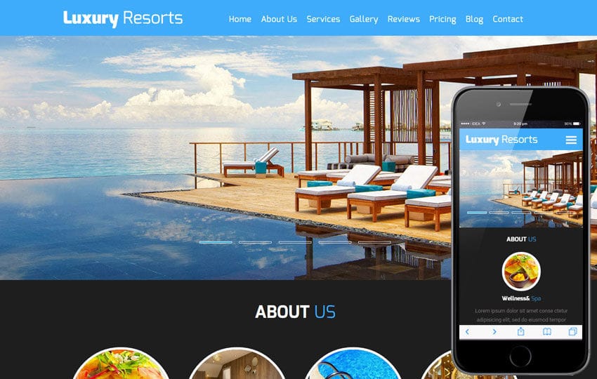 Luxury Resorts a Hotel Category Flat Bootstrap Responsive Web Template Mobile website template Free