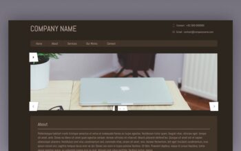 brownie website template