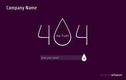 404 White Page Not Found Mobile Web Template Fuel 404 Page Not Found Web And Mobile Template