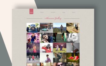 showcase gallery website template