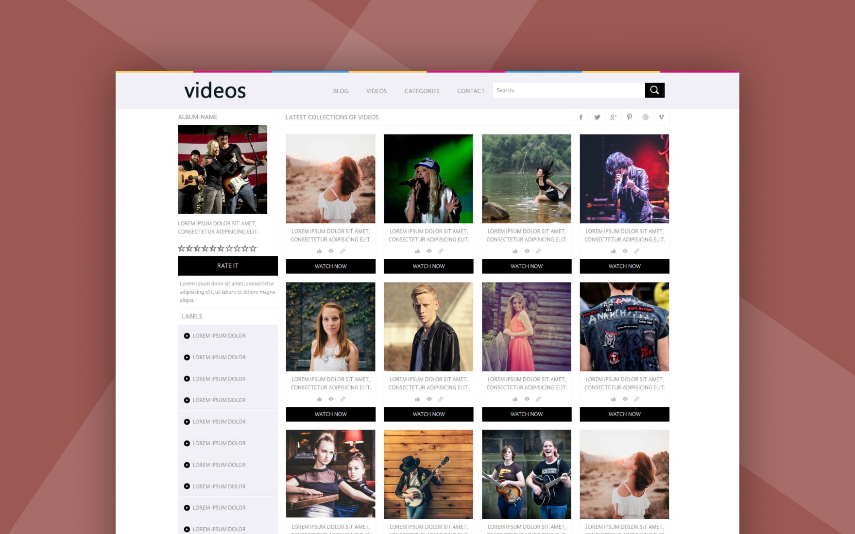 Video Streaming Website Template Free Download W3layouts