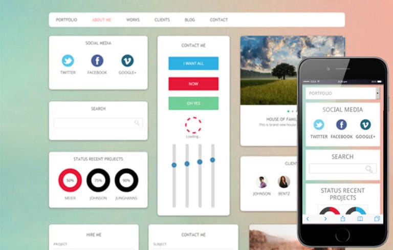 Brighty UI Kit Flat Responsive web template by w3layouts