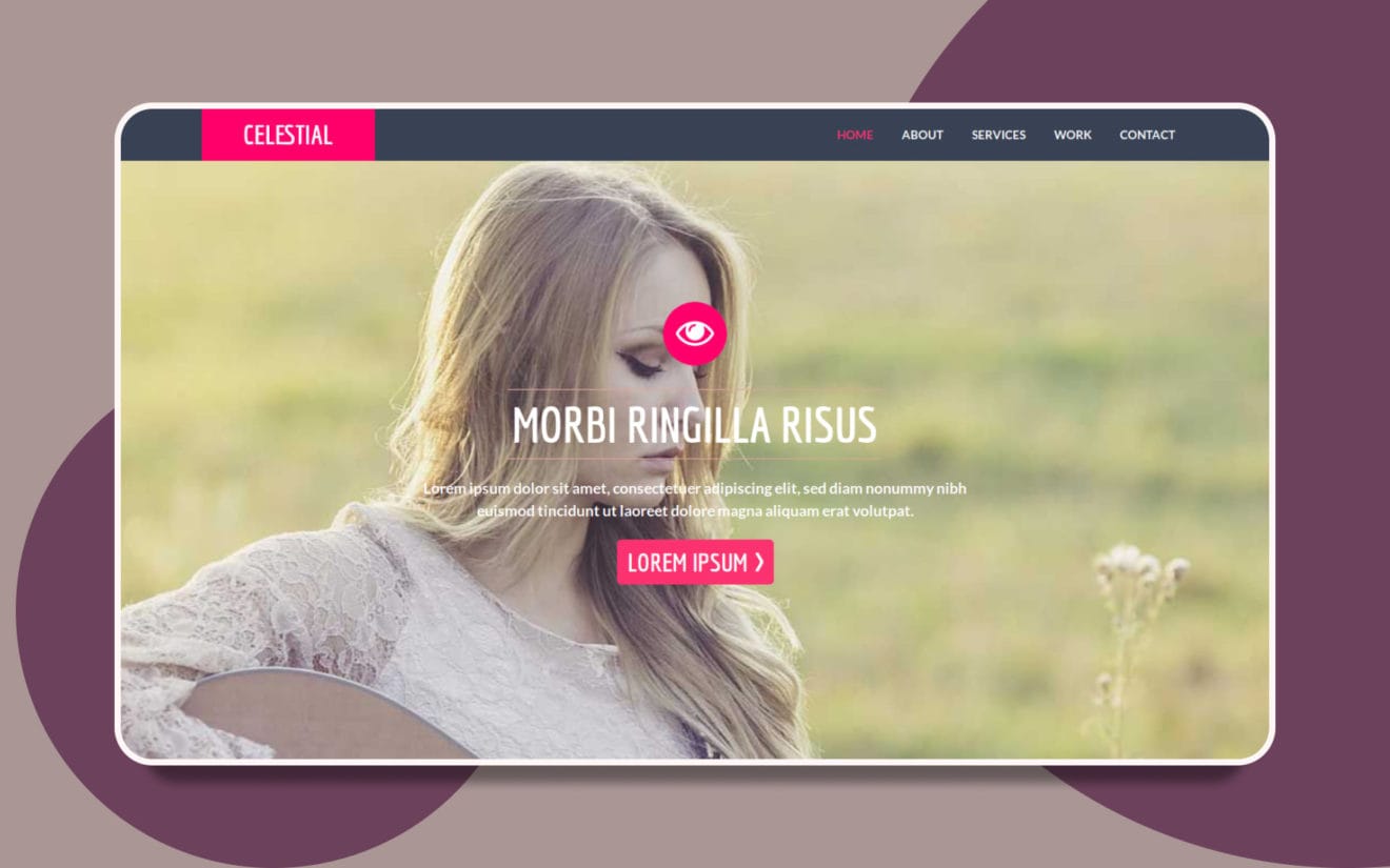 Celestial Personal Website Template W3Layouts