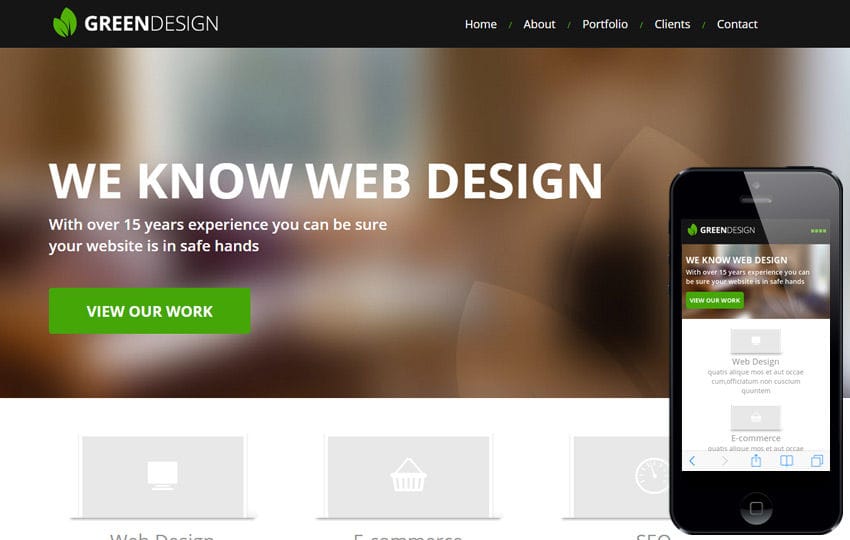 Green Design a Corporate Portfolio Flat Bootstrap Responsive web template