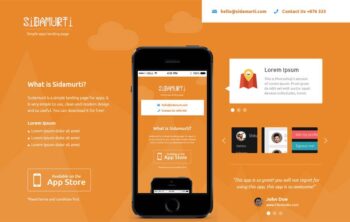 Sidamurti a landingpage Multipurpose Flat Bootstrap Responsive web template