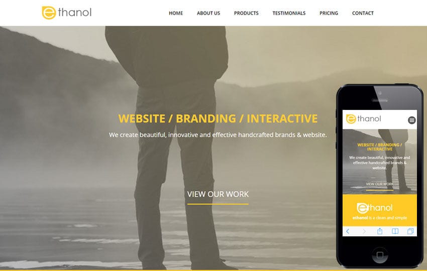 Ethanol a Corporate Category Flat Bootstrap Responsive Web Template