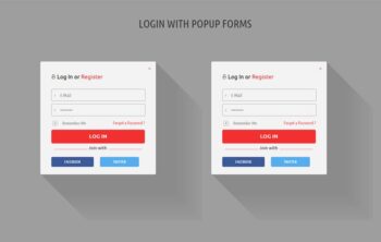Shadow Tres Forms Widget Template