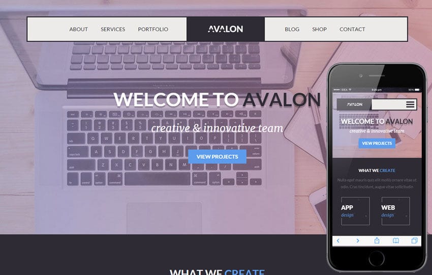 Avalon a Corporate Portfolio Flat Bootstrap Responsive Web Template