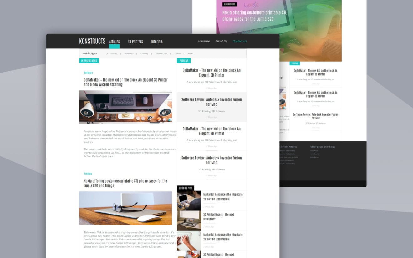 Konstructs a Blogging Category Flat Bootstrap Responsive Web Template