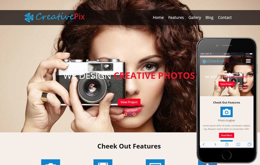 Creative Pix a Photographer Portfolio Flat Bootstrap Responsive Web Template