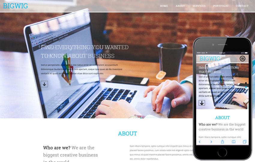 Big Wig a Corporate Business Flat Bootstrap Responsive Web Template