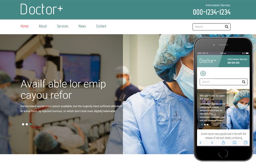 Doctor Plus a Medical Category Flat Bootstrap Responsive Web Template