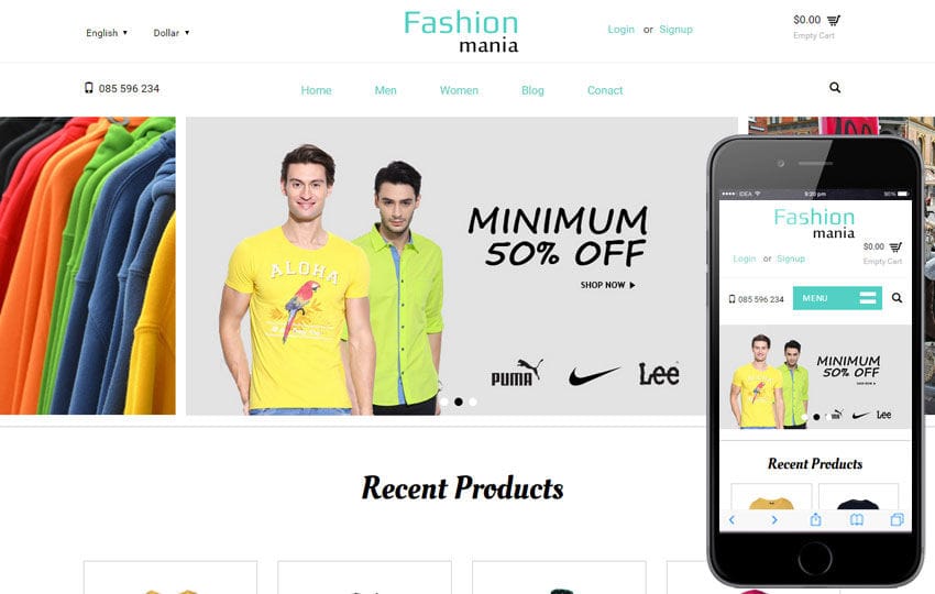 Fashion Mania a Flat Ecommerce Bootstrap Responsive Web Template