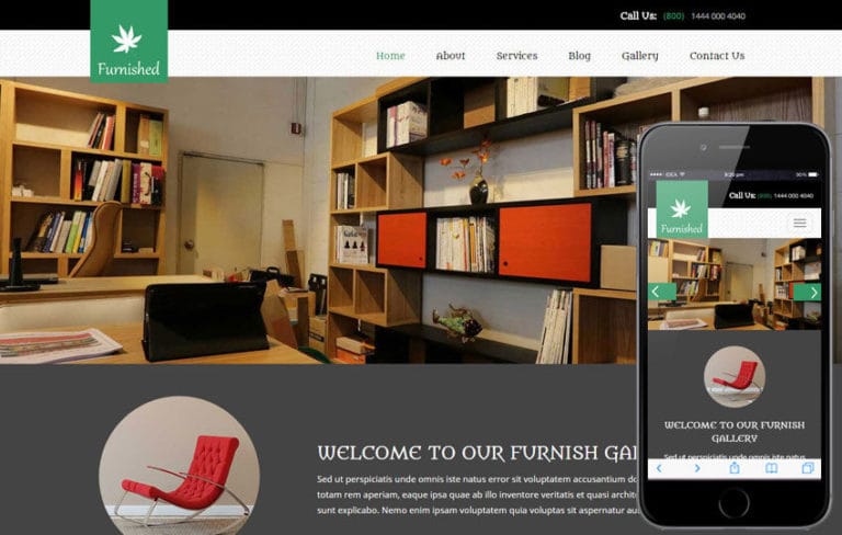 Furnished Interior and Furniture Website Template » W3Layouts