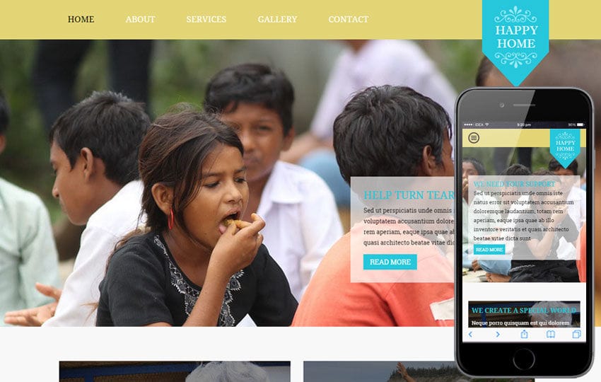 Happy Home a Charity Category Flat Bootstrap Responsive Web Template