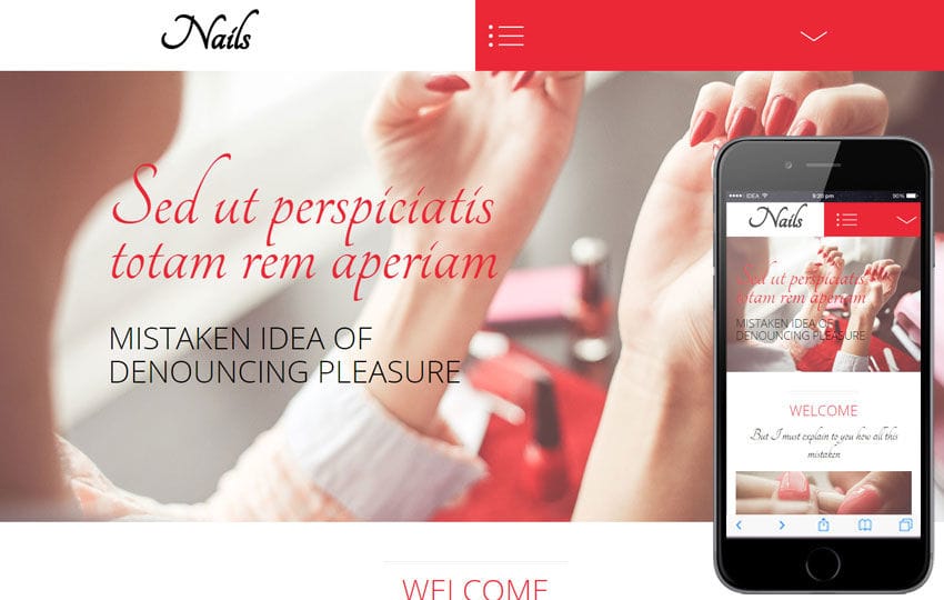 Nails a Beauty and Spa Category Flat Bootstrap Responsive Web Template