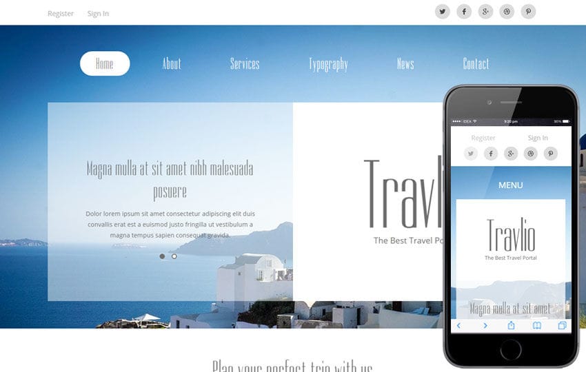 Travlio a Travel Guide Flat Bootstrap Responsive web template