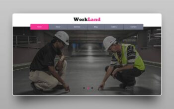 work land website template