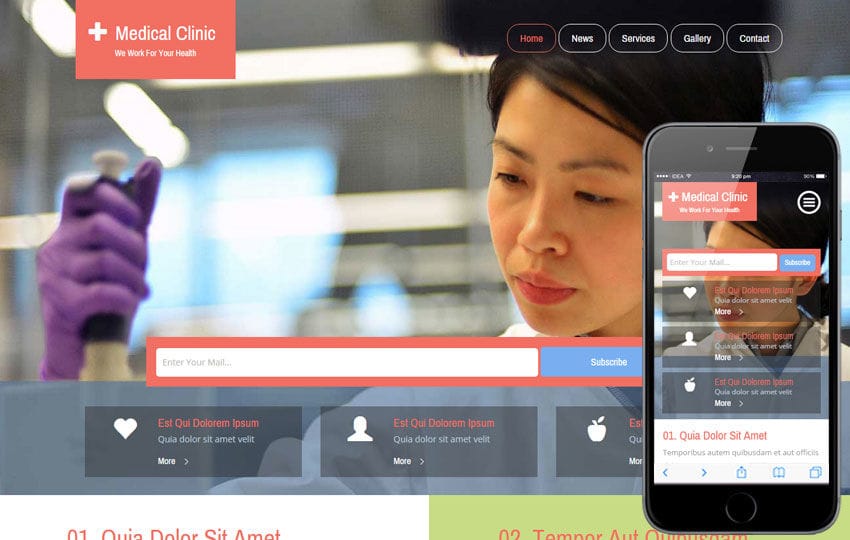Medical Clinic a Medical Category Flat Bootstrap Responsive Web Template