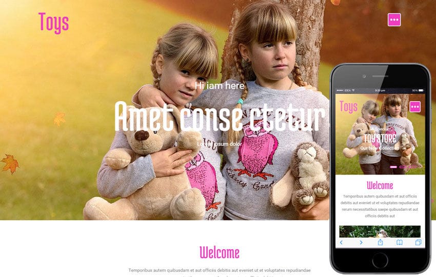 Toys eCommerce Bootstrap Responsive Web Template