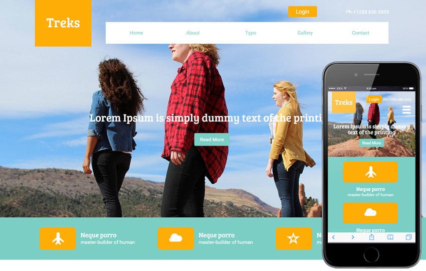 Treks a Travel Guide Flat Bootstrap Responsive web template