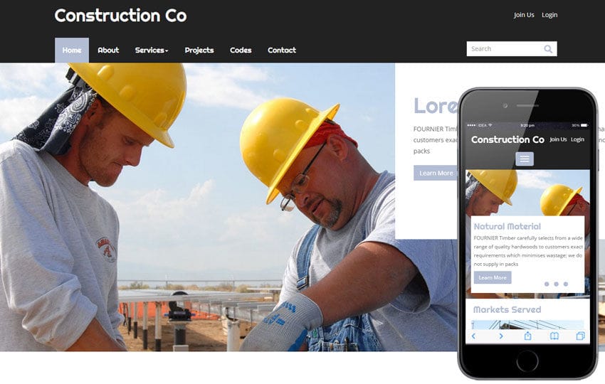 Construction a Real Estate Category Flat Bootstrap Responsive Web Template