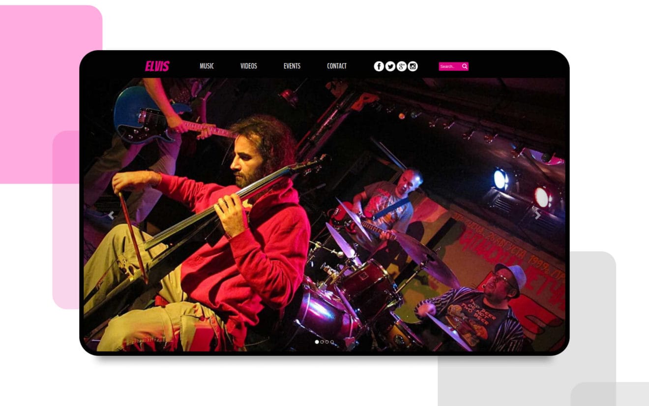 Elvis a Entertainment Category Flat Bootstrap Responsive web template