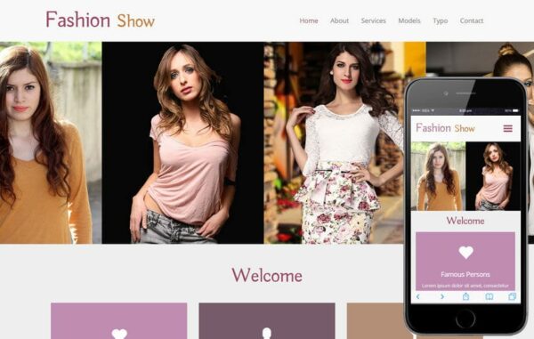 Fashion design website templates and themes