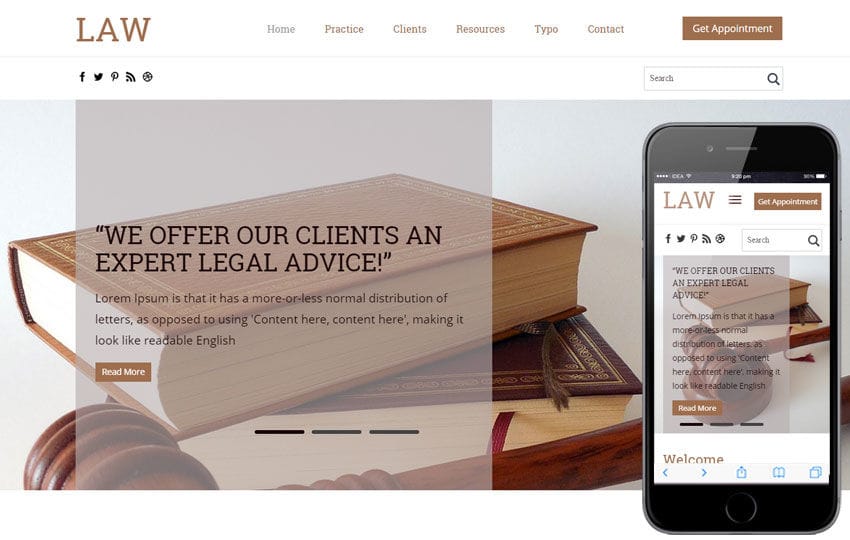 Law a Business Category Flat Bootstrap Responsive Web Template