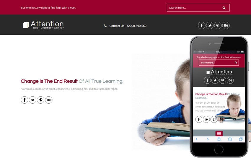 Attention a Educational Category Flat Bootstrap Responsive web template