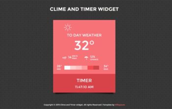 Clime and Timer Weather Responsive Widget Template by w3layouts