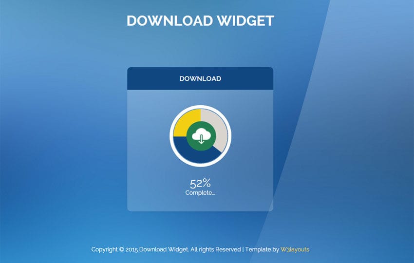Flat Style Download Responsive Widget Template