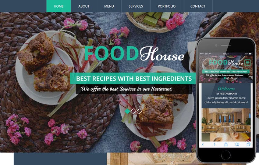 Food House a Hotel Category Flat Bootstrap Responsive Web Template