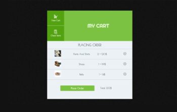 Carting Order Responsive Widget Template
