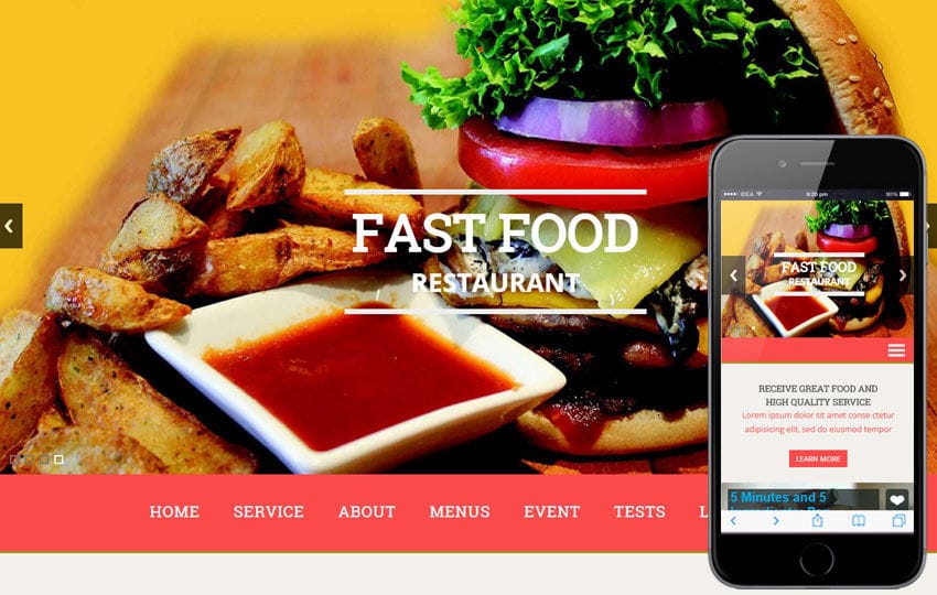 Fast Food a Hotel Category Flat Bootstrap Responsive Web Template