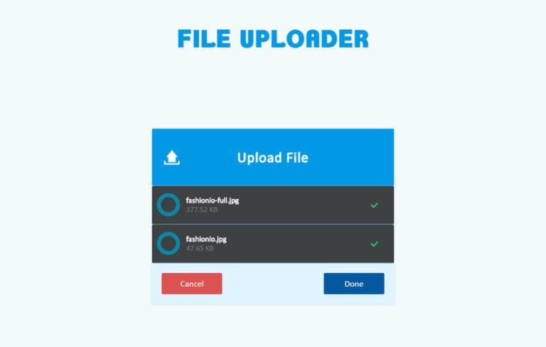 File Uploader Widget Responsive Template by w3layouts