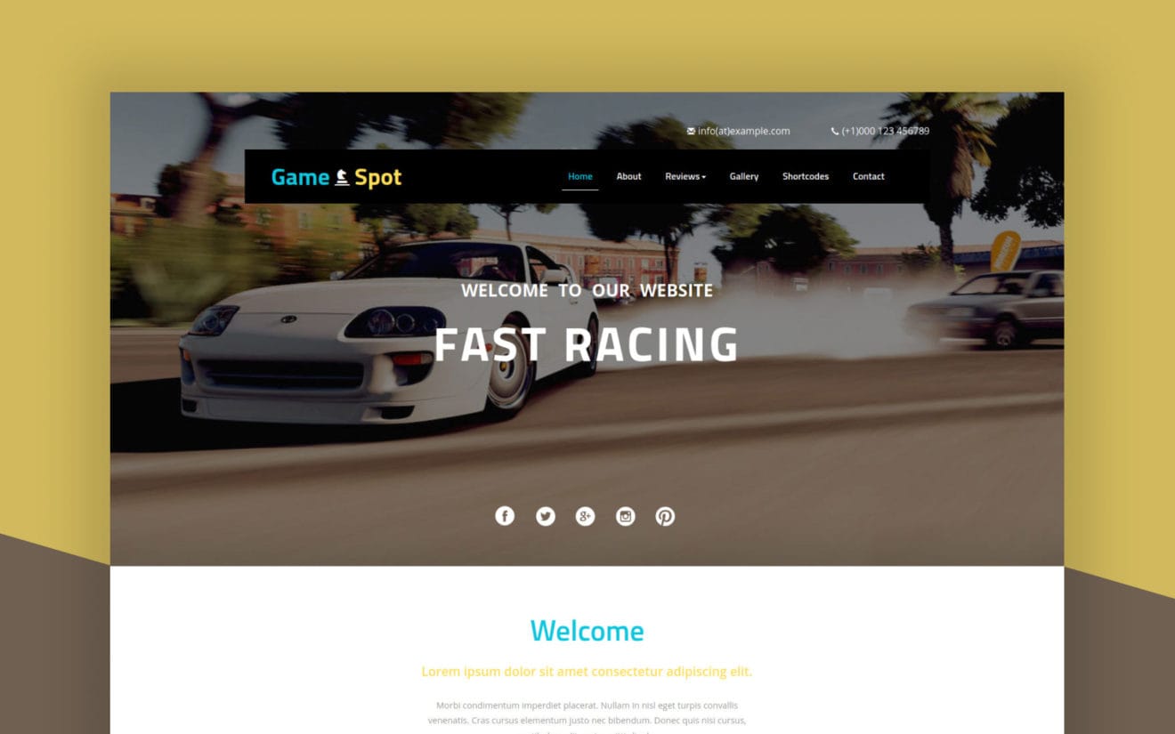 Game Spot a Games Category Flat Bootstrap Responsive Web Template