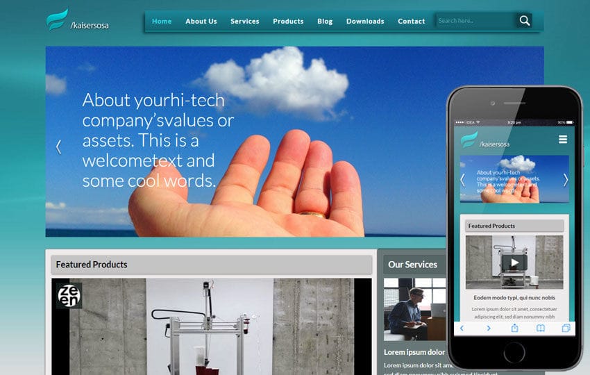 Kaisersosa a Corporate Portfolio Flat Bootstrap Responsive Web Template