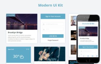 Modern UI Kit a Flat Bootstrap Responsive Web Template by w3layouts