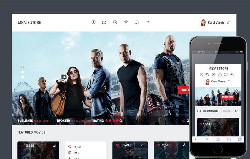 Movie Store Entertainment Website Template » W3Layouts