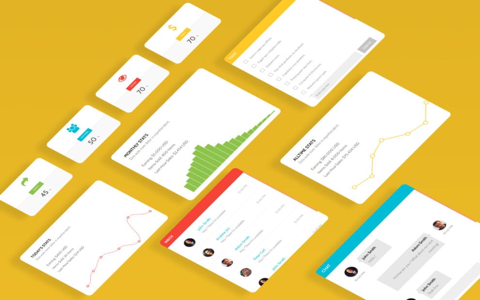Example Website Content Panel Admin Panel website template and themes